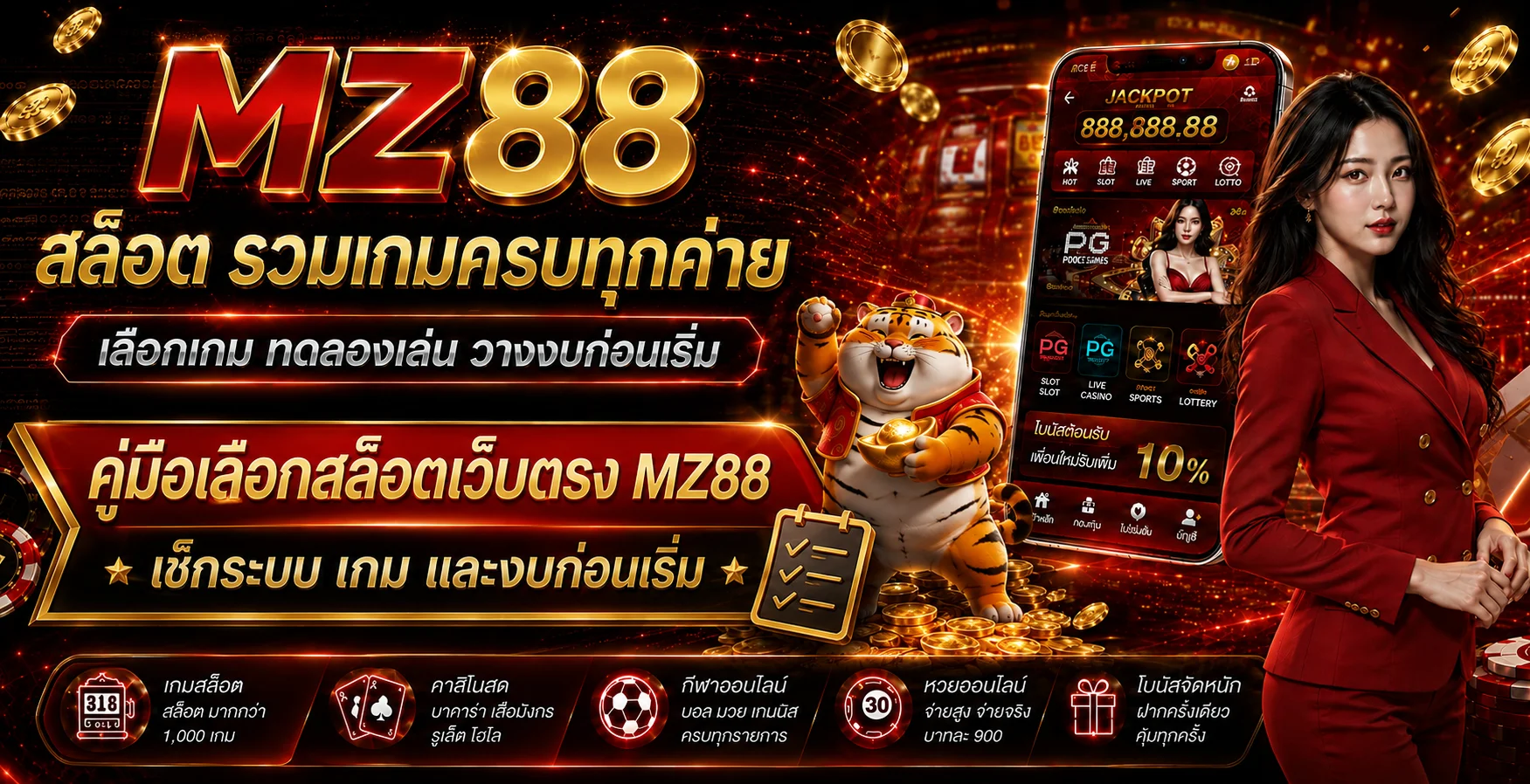 MZ88 คู่มือเลือกสล็อตเว็บตรง ตรวจเกม ระบบ และวางงบก่อนเล่น