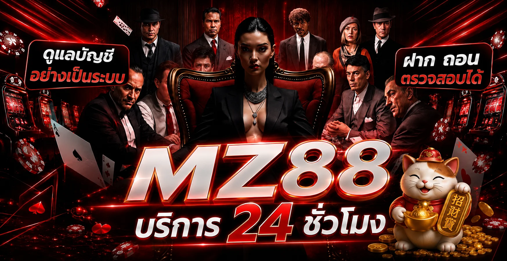 MZ88 บริการดูแลบัญชีและธุรกรรมตลอด 24 ชั่วโมง